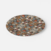 洗練された高級アフリカカリブの人 ペーパープレート (アングル)