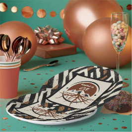 洗練された高級アフリカカリブの人 ペーパープレート