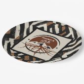 洗練された高級アフリカカリブの人 ペーパープレート (アングル)