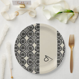 洗練された高級アフリカカリブの人 ペーパープレート