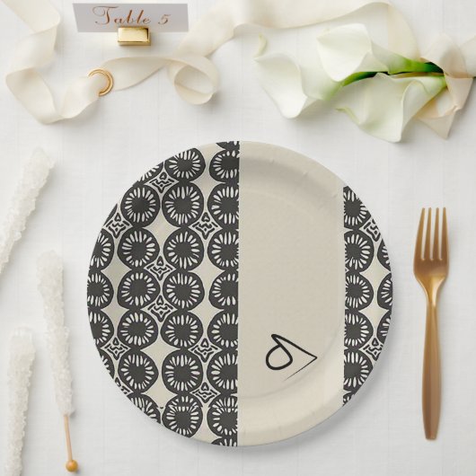 洗練された高級アフリカカリブの人 ペーパープレート (ウェディング)