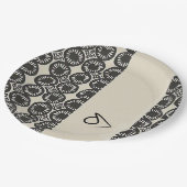 洗練された高級アフリカカリブの人 ペーパープレート (アングル)