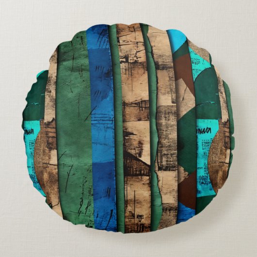 洗練された高級アフリカカリブの人 ラウンドクッション (正面)