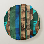 洗練された高級アフリカカリブの人 ラウンドクッション (裏面)