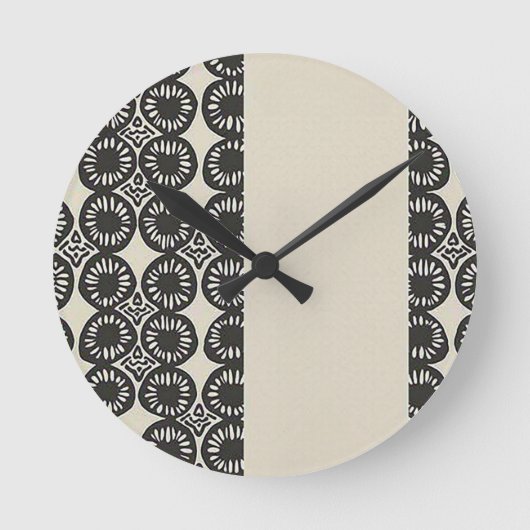 洗練された高級アフリカカリブの人 ラウンド壁時計 (正面)