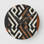洗練された高級アフリカカリブの人 ラウンド壁時計 (正面)