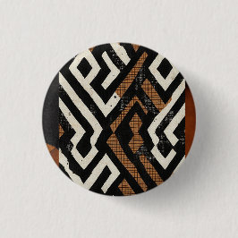 洗練された高級アフリカカリブの人 缶バッジ