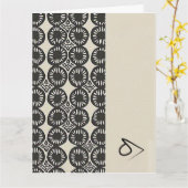 洗練された高級アフリカミニマカリブのリスト カード (黄色い花)