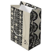 洗練された高級アフリカミニマカリブのリスト ミディアムペーパーバッグ (正面アングル)