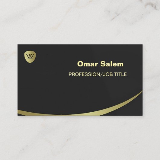 「洗練された高級名刺モダン 名刺 (正面)