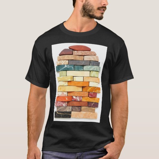 洗練された魅力的な配置 Tシャツ (正面)