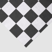 洗練された黒と白の市松模様 薄葉紙 (詳細)