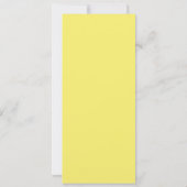 洗練された黒と黄色の婚約パーティ 招待状 (裏面)