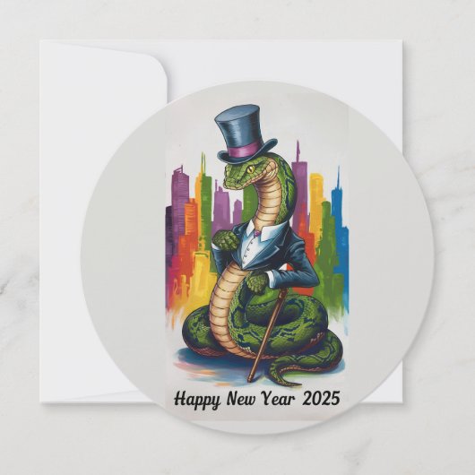 洗練された2025年新年のビジネスプロフェッショナル向けカード シーズンカード (正面)