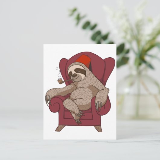 洗練された3つま先で触られた怠惰 ポストカード (スタンド正面)