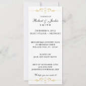 洗練された50周年パーティー招待状 招待状 (裏面)