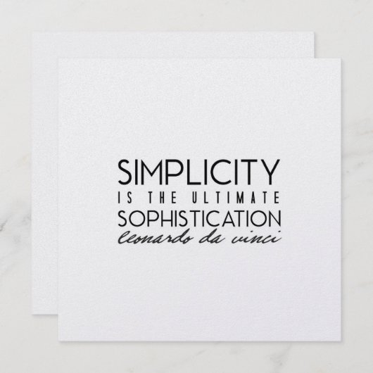 洗練された5.25 x 5.25カード 招待状 (正面/裏面)