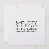 洗練された5.25 x 5.25カード 招待状 (正面)