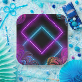 洗練された9インチスクエア紙プレート ペーパープレート (パーティー)