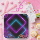 洗練された9インチスクエア紙プレート ペーパープレート (パーティー)