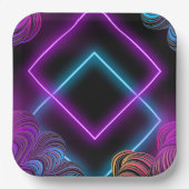 洗練された9インチスクエア紙プレート ペーパープレート (正面)