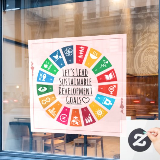 洗練された インスピレーションあふれる 法人向け バースデーパーティー リード ウィンドウサイン (カフェ窓)