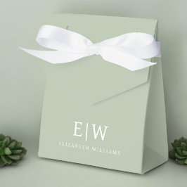 洗練された プロフェッショナル シンプル モノグラム ミニマリスト フェイバーボックス