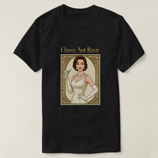 洗練された、凡庸ではない Tシャツ (デザイン正面)