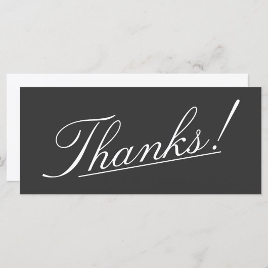 洗練された「感謝してい!」 カード (正面/裏面)