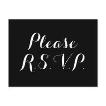 洗練された「Please R.S.V.P.」 ポストカード