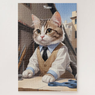 洗練されたCat Architect猫好き ジグソーパズル