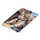 洗練されたCat Architect猫好き マグネット (左側)