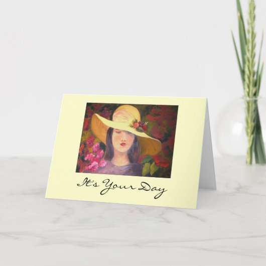 洗練されたDiva誕生日カード カード (正面)