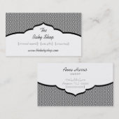 洗練されたGlam名刺、黒 名刺 (正面/裏面)