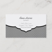 洗練されたGlam名刺、黒 名刺 (裏面)