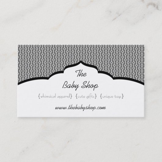 洗練されたGlam名刺、黒 名刺 (正面)