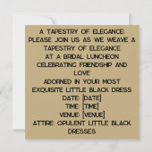 洗練されたLBDカード：どんなメッセージにも最適 招待状 (裏面)