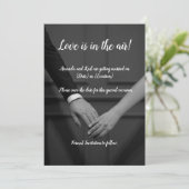 洗練されたSave the Date 招待状 (スタンド正面)