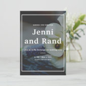 洗練されモダンたカ結婚ラ・リリー 招待状 (スタンド正面)