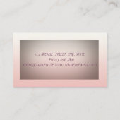 洗練さエレガントれたモダンきらびやかな唇 名刺 (裏面)