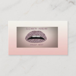 洗練さエレガントれたモダンきらびやかな唇 名刺