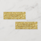 洗練さエレガントれたモダンきらびやかな《写真》ぼけ味 スキニー名刺 (正面/裏面)