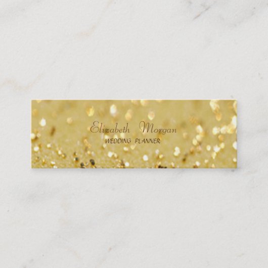 洗練さエレガントれたモダンきらびやかな《写真》ぼけ味 スキニー名刺 (正面)