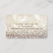 洗練さエレガントれたモダンきらびやかな《写真》ぼけ味、ドレス 名刺 (裏面)