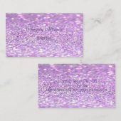 洗練さエレガントれたモダンきらびやかな《写真》ぼけ味 名刺 (正面/裏面)