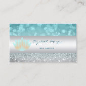 洗練さエレガントれたモダンきらびやかな《写真》ぼけ味、Lotus 名刺 (正面)