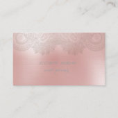 洗練さエレガントれたモダンレース 名刺 (正面)