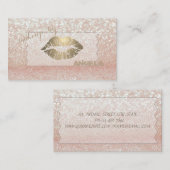 洗練さエレガントれた輝モダンきの《写真》ぼけ味、唇 名刺 (正面/裏面)