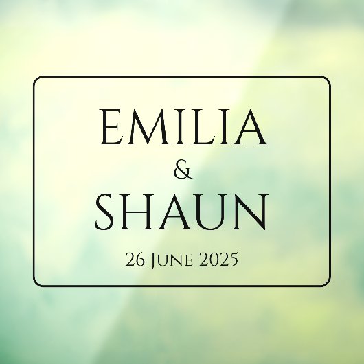 洗練さパーソナライズされたれた結婚窓にしがみつく ウィンドウサイン (シート3)