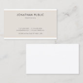 洗練さミニマルお洒落れた平野 名刺 (正面/裏面)